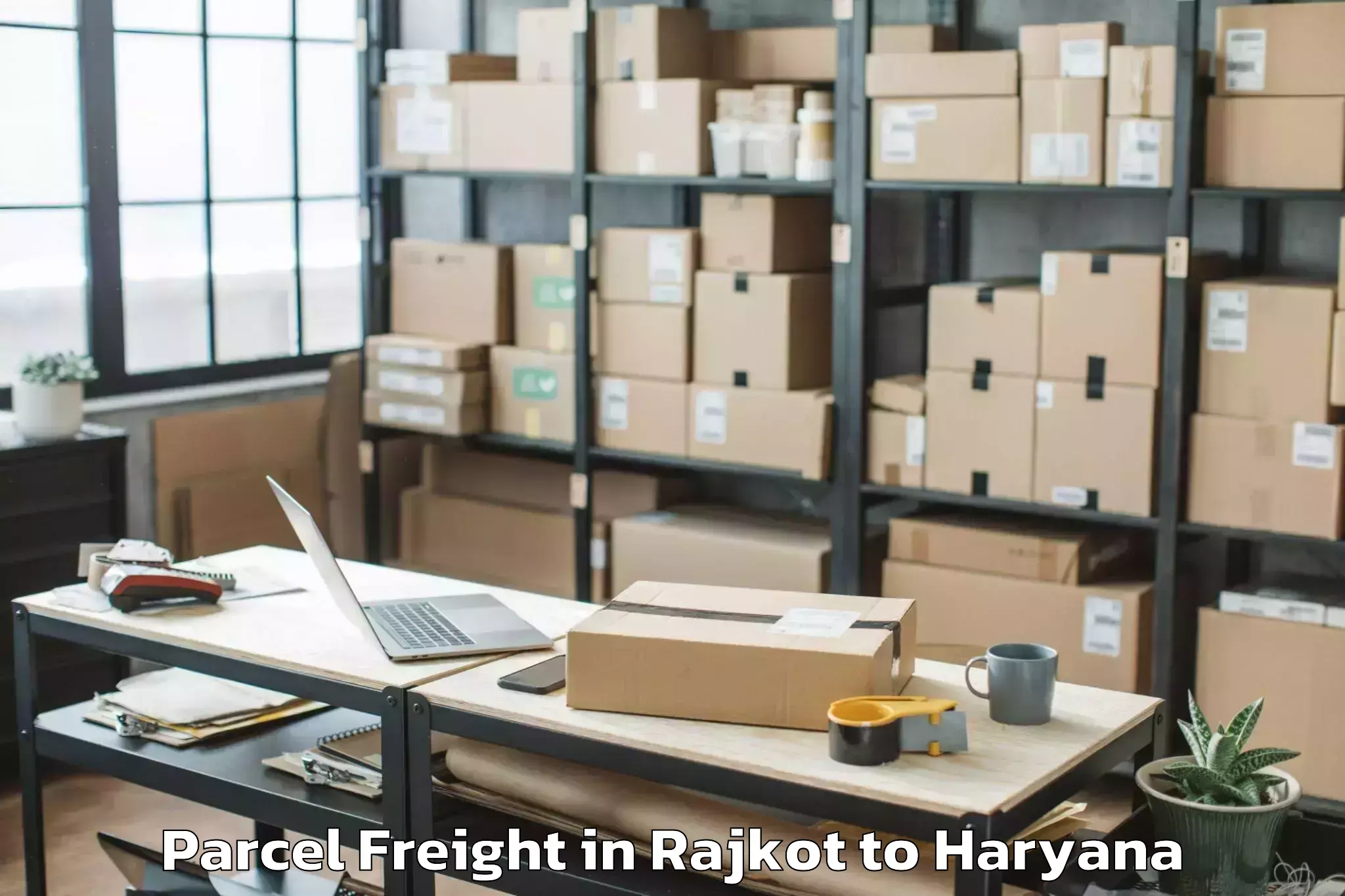 Professional Rajkot to Pundri Parcel Freight